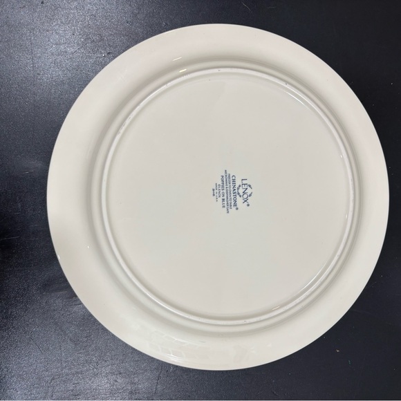 Lenox Chinastone Poppies in Blue Vintage Dinner Plates (2) Floral Accents OS - Picture 2 of 5